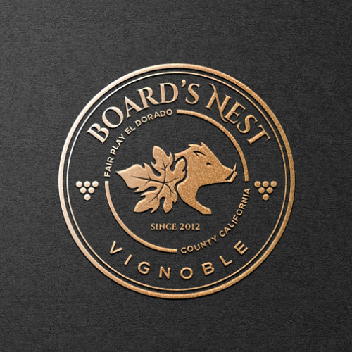 Winery logo with the title 'logo concept for a luxury winery'