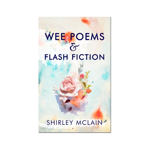 Rose book cover with the title 'Book cover design'