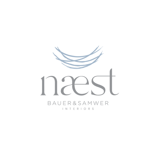 Home furnishing logo with the title 'Interior design logo'