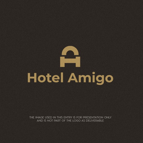 Logo with the title 'Hotel Amigo'