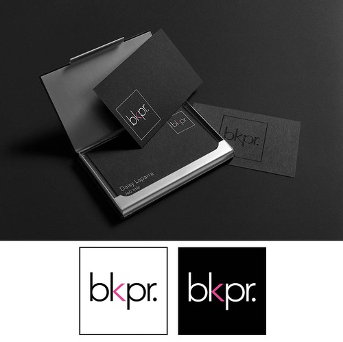 Pink brand with the title 'Modern logo for accounting business'