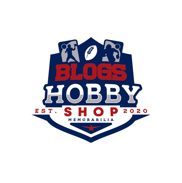 Nfl logo with the title 'Blogs Hobby Shop'