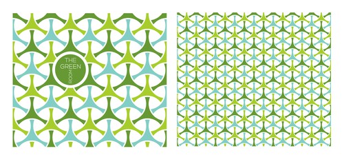 Green artwork with the title 'Hurry up and share ur Pattern Design'