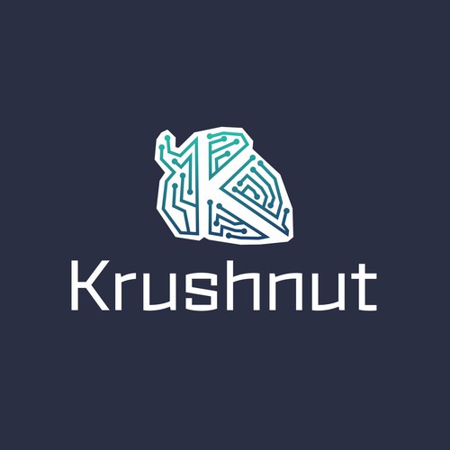 Nut logo with the title 'logo concept for app'