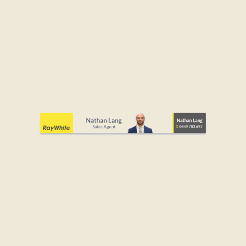 Animated GIF design with the title 'Animated Banner for Real Estate Agent'
