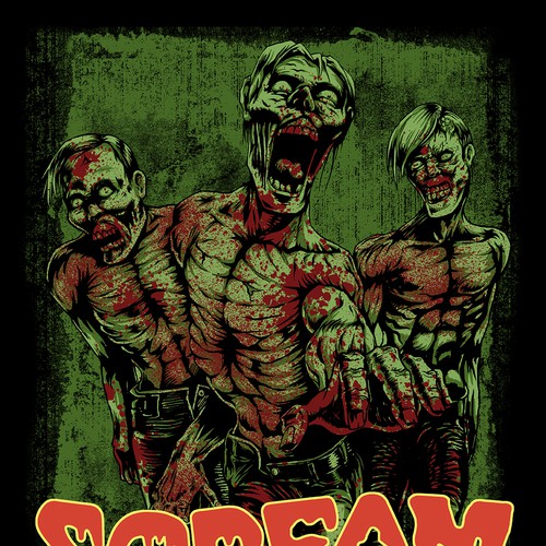 Death design with the title 'Bloody Zombies'