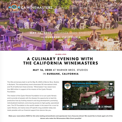 Copywriting design with the title 'California Wine Masters Design'
