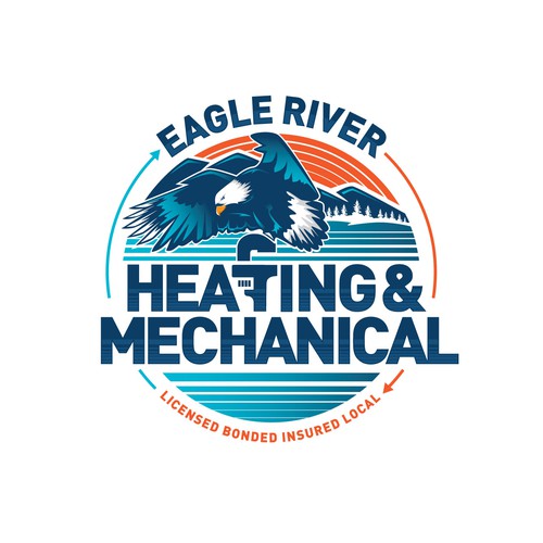 Plumbing logo with the title 'Eagle River - Heating Mechanical'