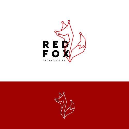 Linear logo with the title 'REDFOX'