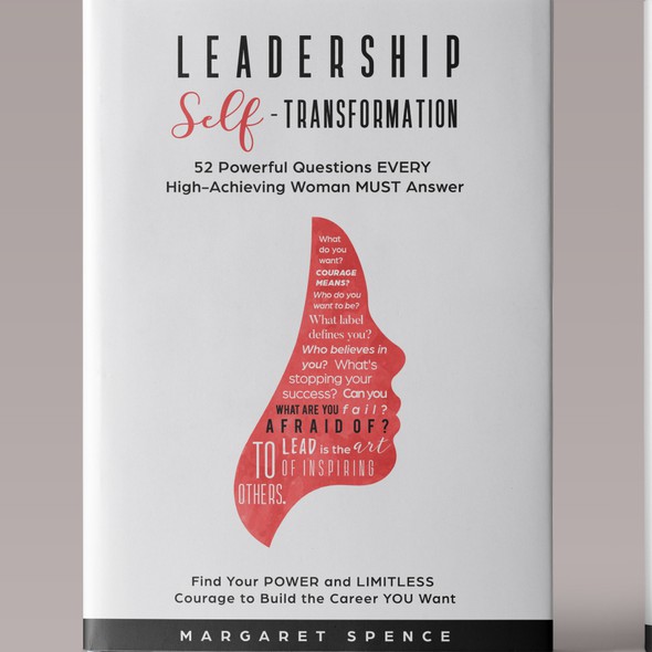 Professional book cover with the title 'Elegant Book with a Journal for Women in Leadership'