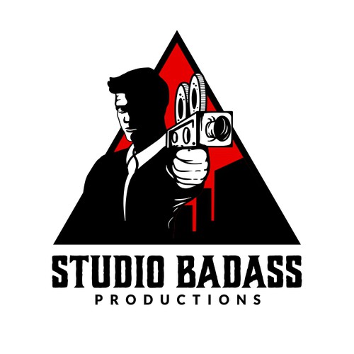 Badass logo with the title 'Logo design for video production brand'