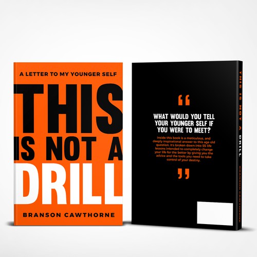 Inspirational book cover with the title 'Bold inspirational book cover'