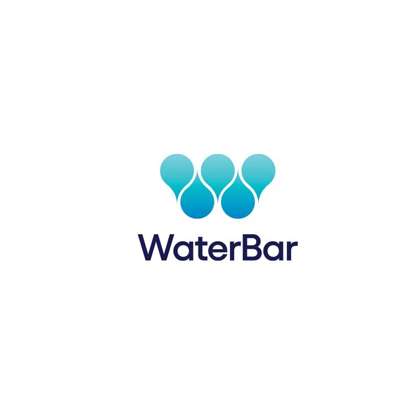 Beverage brand with the title 'Water Bar'