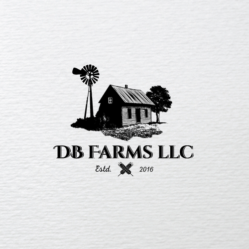Farm design with the title 'DB Farms LLC'