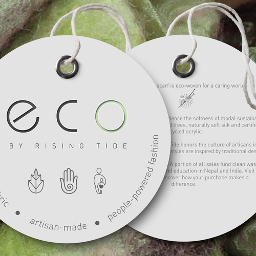 Modern brand with the title 'Eco by Rising Tide'