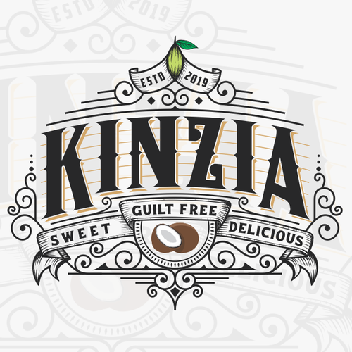 Mature logo with the title 'Kinzia'