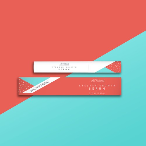 Eyelash design with the title 'fun bold eyelash cosmetic package'