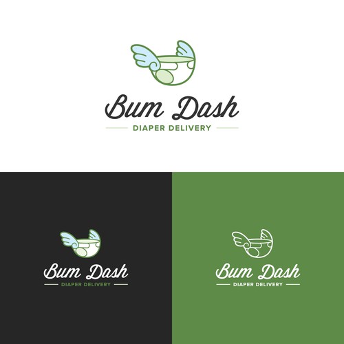 Childcare logo with the title 'Logo design for diaper delivery service'