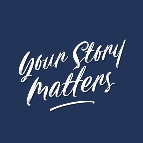 Brush lettering design with the title 'Brush Lettering Concept'