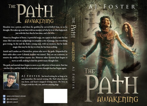 Mystical book cover with the title 'The book cover for The Path: Awakening'