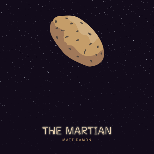 Potato design with the title 'The Martian Poster'