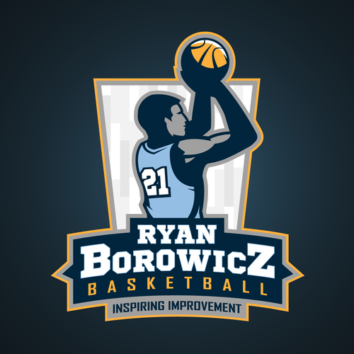 Sports logo with the title 'Ryan Borowicz Basketball'