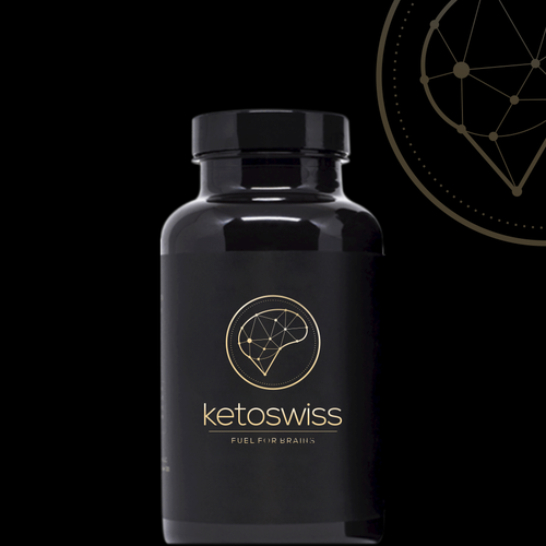 Supplement brand with the title 'Logo concept for ketoswiss'