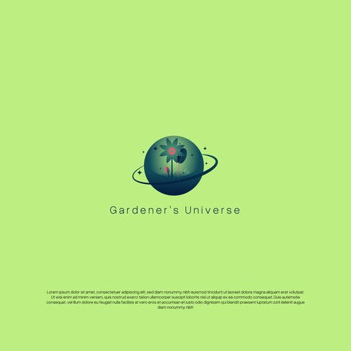 Gardener logo with the title 'Gardener's Universe Logo'