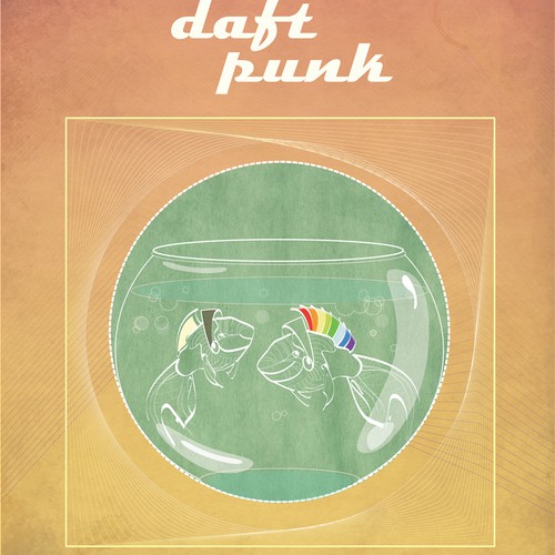 Fish artwork with the title '99designs community contest: create a Daft Punk concert poster'