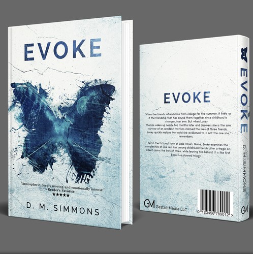Road design with the title 'Evoke YA Novel Cover'
