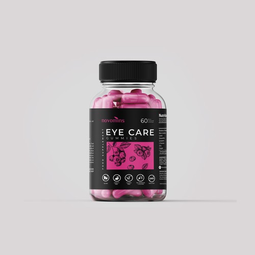 Nutrition packaging with the title 'Rebranding of a premium supplements'