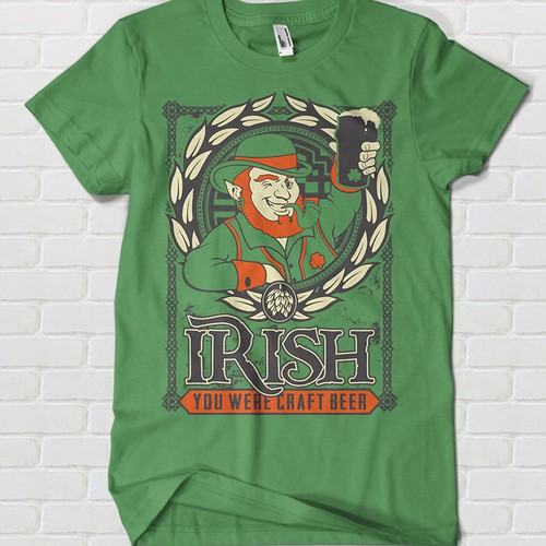 Beer t-shirt with the title 'Awesome Irish Beer Shirt [Gauranteed]'
