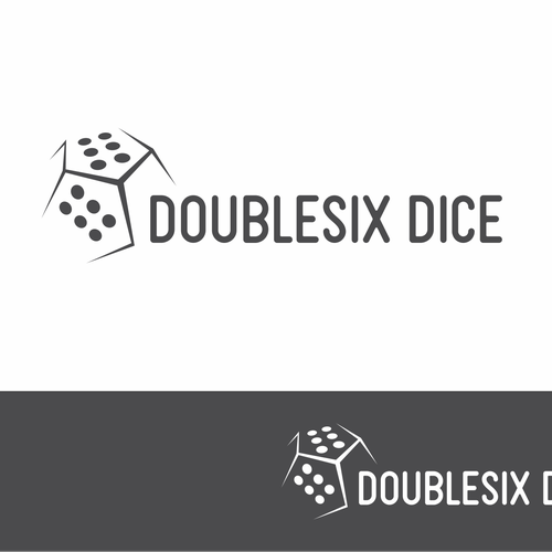 Dice logo with the title 'Logo for Doublesix Dice'