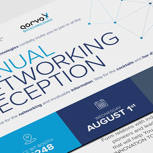 Network design with the title 'BIT - Slick Postcard Design'