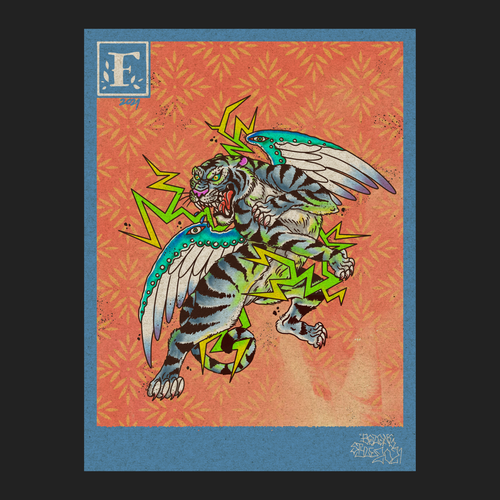 Texture artwork with the title 'Declined and archived'