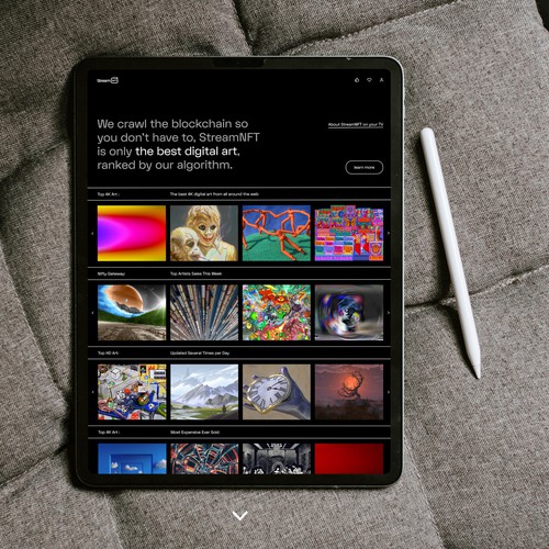 Fresh website with the title 'Digital Art Website'