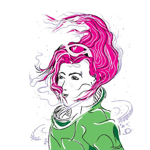 Astronaut t-shirt with the title 'astronaut sci-fi girl'