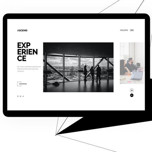 UX/UI website with the title 'Creative and Elegant Design'