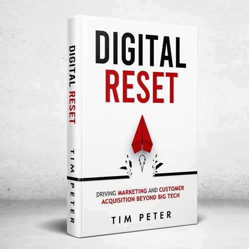 Paper plane design with the title 'Digital Reset'