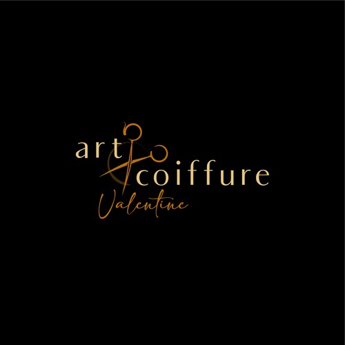 Hair dresser logo with the title 'Logo concept for a hairdresser'