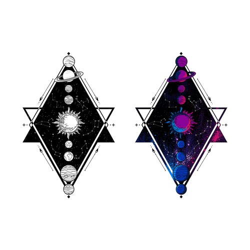 Planet logo with the title 'Astroclothingco Design'