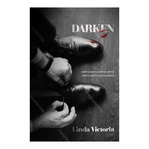 Black and white book cover with the title 'Book Cover Contest Entry'