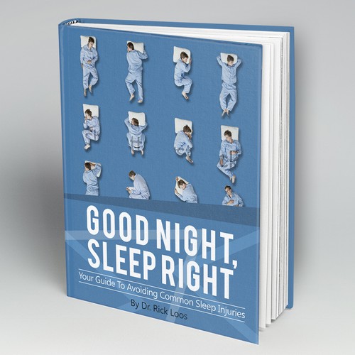 Guide book cover with the title 'Cover for "Good Night, Sleep Right"'