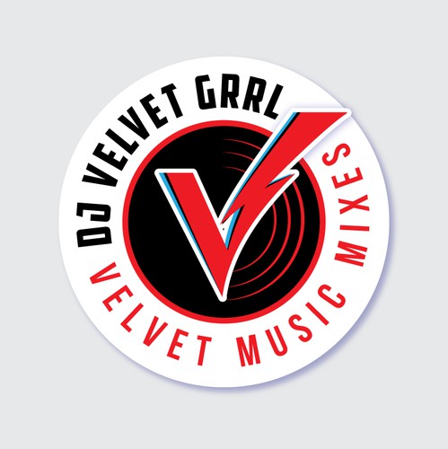 Record label logo with the title 'DJ Velvet Grll'
