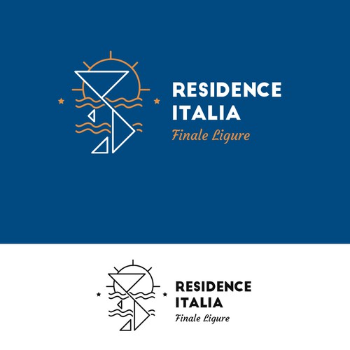 Italian logo with the title 'Residence Italia - Finale Ligure'