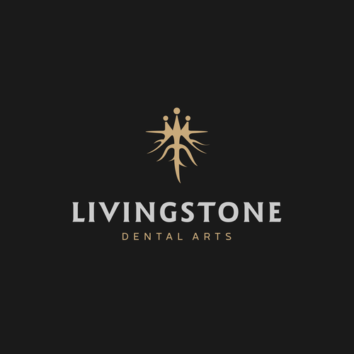 Tree root logo with the title 'Logo for dental lab Livingstone '