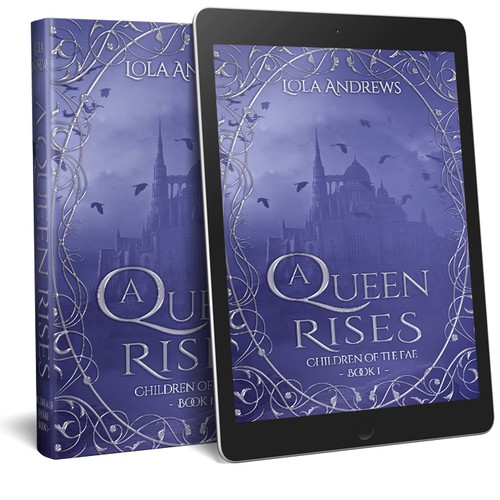 Queen design with the title 'A queen rises (design1)'