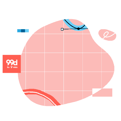 Motion graphics design with the title 'Design to print illustrations'