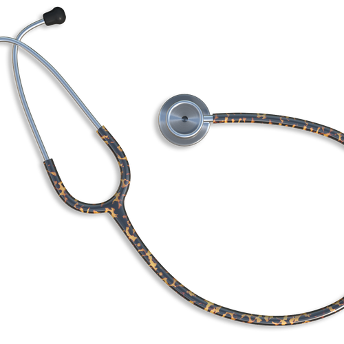 Doctor artwork with the title 'Stethoscope product graphics'