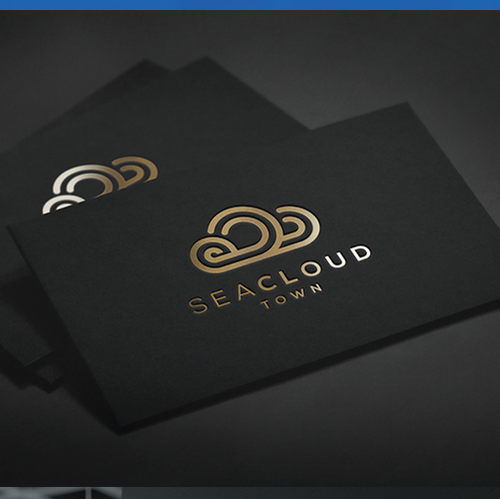 Cloud logo with the title 'Sophisticated logo for luxury hotel/apartment complex.'